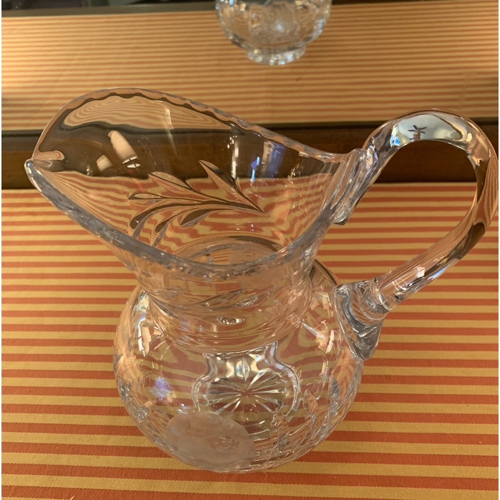 Vintage Cut Glass Pitcher